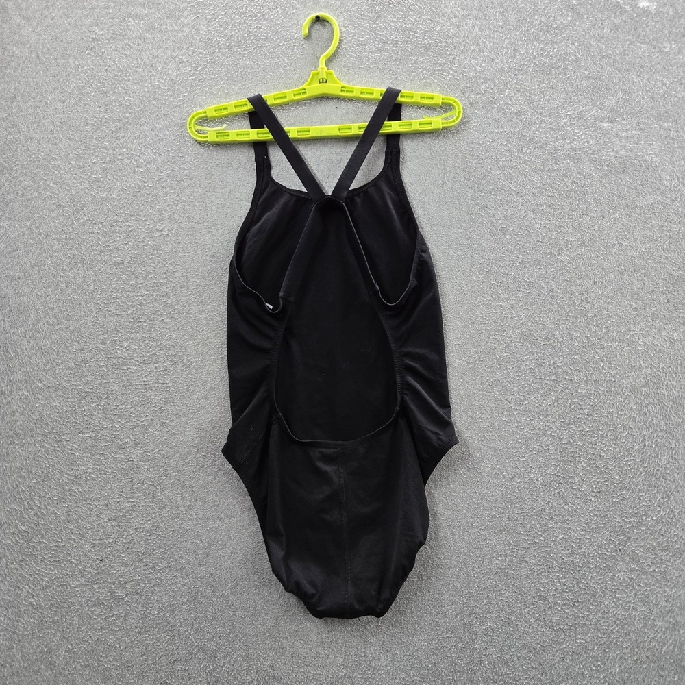 Nike Women Swimwear 40W/MS 14 Black One-Piece Swimsuit HYDRASTRONG Activewear